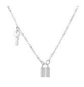 Lock and Key Dainty Minimalist Necklace